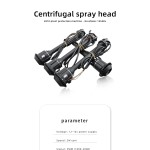 New Miniature Centrifugal Nozzle 3808 12S 48V Brushless Motor Centrifugal Nozzle DIY Agricultural Spray Drone Spray Sys System